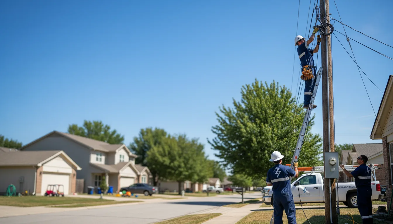 Residential electrician providing installation services in Mechanicstown, OH
